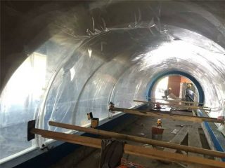 Veľký akvarijný tunelový akrylový projekt na mieru